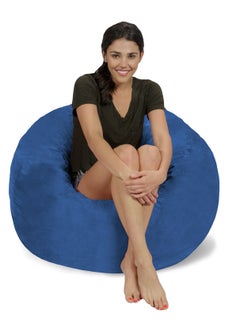 Buy Comfy Adult Velvet Blue Classic Bean Bag in UAE