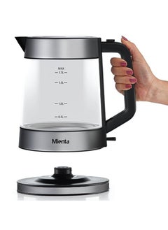 Buy Mienta EK201837A Kettle Verre 2200 Watt - Black in Egypt