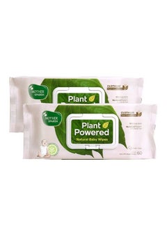 Buy Natural Care Baby Wipes I 100% Plant Made Fabric From Forest Land ; Fresh + Cleanse (With Cucumber) Wet Wipes For Baby I Cotton Cloth Like Bigger Sheets ; 60 Pcs (Pack Of 2 in Saudi Arabia