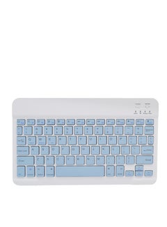 Buy Wireless Bluetooth Rechargeable Keyboard, Multi-Device Universal Bluetooth Keyboard, Portable Keyboard, Suitable for iOS Android, Windows iPad, Tablets MacBook (Blue) in UAE