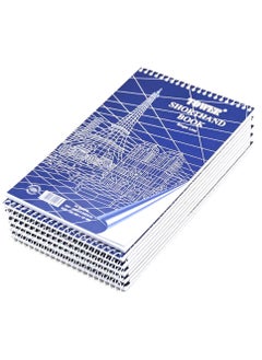 Buy 20-Piece Spiral Tower Shorthand Books, Single Ruled (50 Sheets x 20-Piece) 127x205 mm Size - FSSHTOWER-50 in UAE