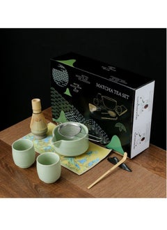 اشتري Traditional Natural Bamboo Handmade Matcha Japanese Tea Whisk Spoon Bowl Cup Set في الامارات