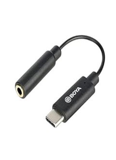 Buy 3.5mm Female Input to USB-C Adapter Cable, BOYA by-K4 3.5mm Female to USB-C Cable (6cm) for Type-C Device Samsung Galaxy S10 S9 S8 Plus Note 10+ 10 9 8 LG and by-MM1 Any 3.5mm Microphone in Egypt