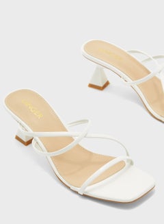 Buy Flared Heel Strappy Sandal in UAE