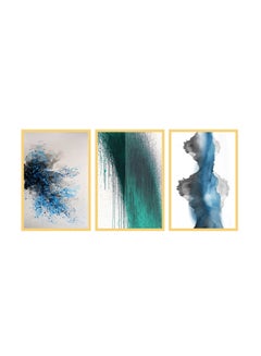 Buy Abstract Crystal Porcelain Decorative Wall Painting Set A B C in UAE