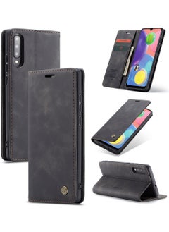 Buy CaseMe Samsung Galaxy A70/A70S Wallet Case Book Folding Flip Folio Case with Magnetic Kickstand Card Slots Protective Cover - Black in Egypt