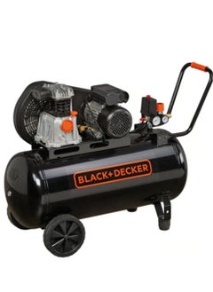 Buy BLACK+DECKER Air Compressor | Belt Driven | 100L Horizontal Tank | Pressure 10 Bar (145 psi) | Motor 2.0 HP | Power 1Ph/220V/50Hz | Air Displacement 220 l/min (7.7 cfm) in UAE