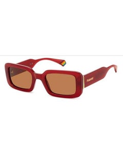 Buy Women's UV Protection Rectangular Sunglasses - PLD 6208/S/X BROWN 52 Lens Size: 52 Mm Brown in Saudi Arabia