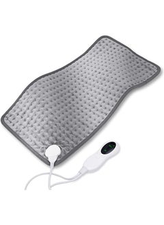 Buy Portable Heating Pad, Electric Hot Heating Pad for Period Cramps Neck Shoulder Pain Relief, 10 Temperature Settings, 3 Timer, Auto Shut Off Function, Gifts for Women, Men (Grey, 12 inch × 24 inch) in Saudi Arabia