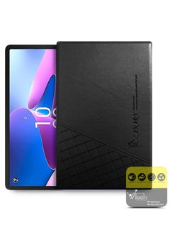 Buy High Quality PU Leather Flip Stand Case Cover For Lenovo Tab M10 Plus 3rd Generation 10.61 Inch 2022 Black in Saudi Arabia