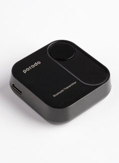 Buy Porodo Wireless Bluetooth Audio Transmitter Dual 3.5mm - Black in UAE