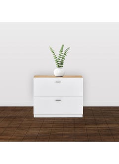 Buy Bridge 2-Drawer NightstAnd 51.2x42.8x39 cm in UAE