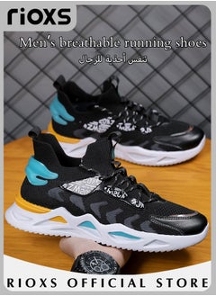 Buy Men's Running Shoes Fashion Casual Athletic Walking Sneakers Breathable Mesh Sports Shoes For Running Jogging in Saudi Arabia