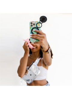 Buy MagLink Pop Up Selfie Light and Phone Ring Grip for MagSafe iPhone 14/13 / and 12 Series, Magnetic Fully Adjustable Round Ring Light in UAE