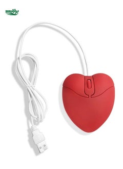 Buy 1pc Heart Design Wired Mouse, Computer Mouse in Saudi Arabia