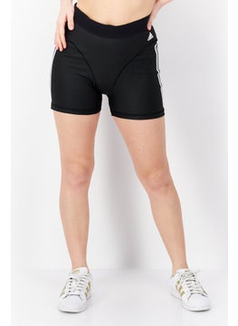 Buy Women Sportswear Fit Cycling Short, Black/White in UAE