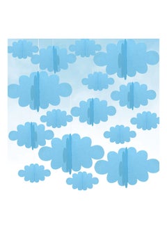 Buy 3D Cloud Decorations, 16 PCS Hanging Clouds for Ceiling, Artificial Clouds, Props Fake Cloud Ornaments, Wall Decor, Clouds Imitation Decorations, Baby Shower Ceiling Party Nursery Children Room in Saudi Arabia