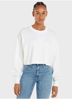 Buy Crew Neck Crop Top in UAE