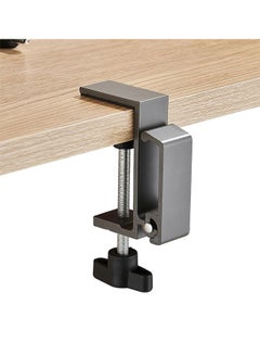 OriGlam Quick-Grip C-Clamp – Aluminum Alloy Desk Mount Holder, Adjustable 1-57mm Clamp Range, 12mm Hole, For Mic Stand, Lamp, Monitor (White)