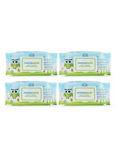 Buy Mamaearth India's 1st Organic Bamboo Based Baby Wipes 72's Combo Pack 4's in Saudi Arabia