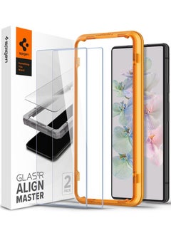 اشتري Glastr Align Master (2 Pack) Google Pixel 7 Screen Protector Premium Tempered Glass - Case Friendly في الامارات
