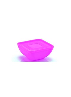 اشتري Pure square bowl 1.8 liters with lid fuchsia, microwave safe FATARG07090 في مصر