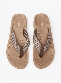 Buy Women's Embellished Thong Slippers in Saudi Arabia