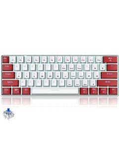 Buy 61keys Wired 60% Mechanical Gaming Keyboard Blue Switch Full Anti-ghosting Portable Mini Keyboard for Windows Laptop PC Mac in UAE