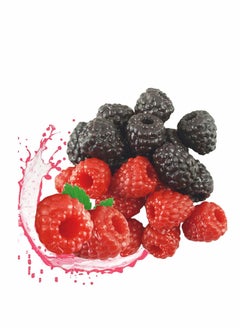 Buy Fake Fruit, 20 Pcs Artificial Raspberry Plastic Cherries Strawberry Kitchen Decor in Saudi Arabia