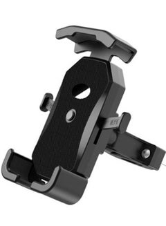 Buy Phone Holder Mount for Bike Handlebar Motocycle Bicycle Scooter Cell Phone Clamp 360 Degree Rotatable Universal Holder for Screen Size 4 to 7.2 inches Phones (Black) in UAE
