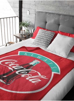 اشتري Coca Cola Flannel All-Season, Ultra Soft, Fade Resistant Blanket for Kids في الامارات