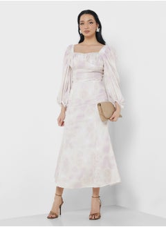 Buy Puff Sleeve Top & Skirt Set in UAE