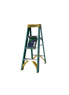 Buy Foldable Fiberglass Step Ladder Multicolour 4 ft 5904ME in Saudi Arabia