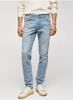 Buy Mid Wash Slim Fit Jeans in Saudi Arabia