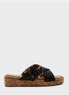 Buy Buckle Detail Sandals in UAE