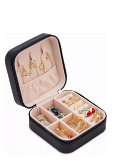 Buy Portable Jewelry Organizer, 2 Layer Display Storage Layer Jewelry Box Organizer Storage Case for Women Girls Necklace Earring Rings Sparkle Jewelry Holder Case in UAE
