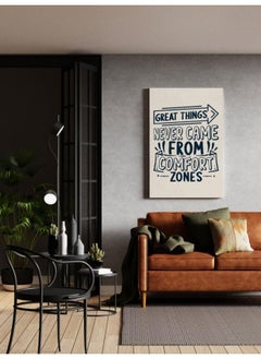 Buy Great things never came from comfort zones motivational postcard Printed canvas wall art in Egypt