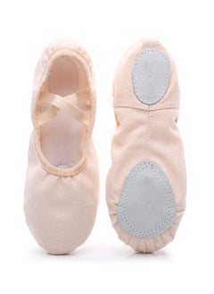 Buy Soft Bottom Dancing Yoga Ballet Shoes Elastic Mouth Lace-free Shoes for Children Women in Saudi Arabia