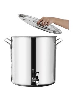 Buy Stainless Steel Stock Pot - Stock Pot With Sot, Round Stock Pot With Soft-Touch Handles, Stainless Steel Soup Stockpot Composite Bottom 5-90L Wine Bucket,Thicken Milk Can With Tap Stock Pot (Size in UAE