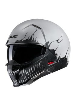 Buy HJC i20 Scraw MC10SF Open Face Helmet-Grey Black in UAE