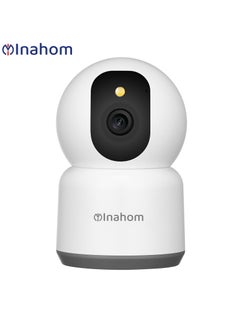 Buy Inahom Pan & Tilt Full HD 5MP Smart Camera with Wi-Fi Support 2.4G or 5G Wi-Fi Motion detection alarm Human Alarm Phone push alarm Supported max 128GB microSD card for recording and playback in UAE