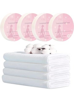 اشتري Pack Large Compressed Towel, Portable Disposable Bath Towels, Soft Bath Bath Wipes Thick Bath Cloths 39.3X27.5 Inch في السعودية