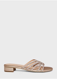 Buy Multi Strap Low Heel Sandals in UAE