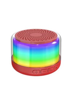 اشتري 2020 Bluetooth Speaker Alarm Clock Wireless Charging Red K8 في الامارات