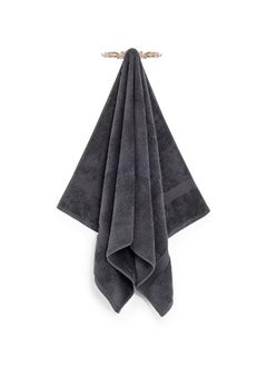 Buy Sascha Bath Towel, Stone Grey - 70x140 cm in UAE