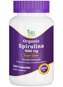 Buy NBL Natural Organic Spirulina 1000mg  120 Tablets in Saudi Arabia