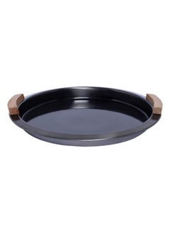 اشتري Alex Round Tray Dark Steel/Natural في الامارات