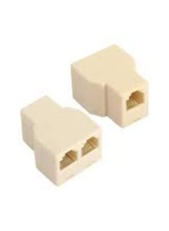 اشتري KNP Portable RJ45 Splitter Connector (Beige) is a compact and convenient device designed to split a single RJ45 Ethernet cable into two separate connections. في الامارات