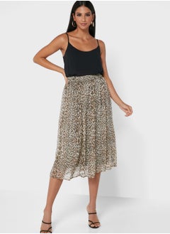 Buy High Waist Printed Skirt in Saudi Arabia