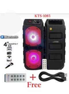 Buy KTS-1083 Wireless Bluetooth Multifunction Karaoke Speaker With Microphone TF Card And FM Radio in Saudi Arabia